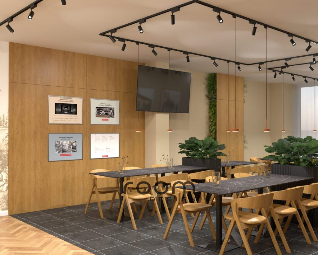 Návrh jedálne vo Franke