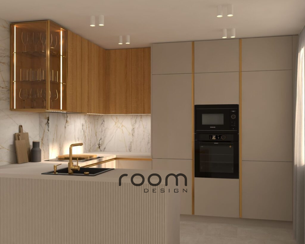 Vizualizácia Glamour interiéru