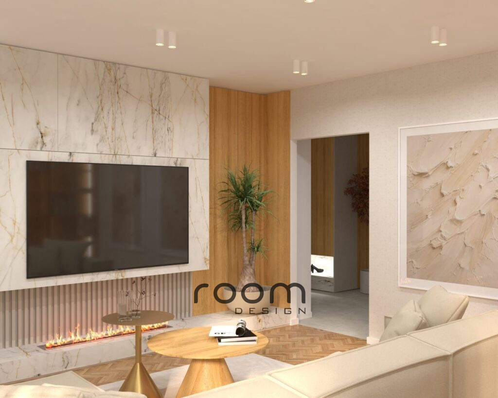 Vizualizácia Glamour interiéru