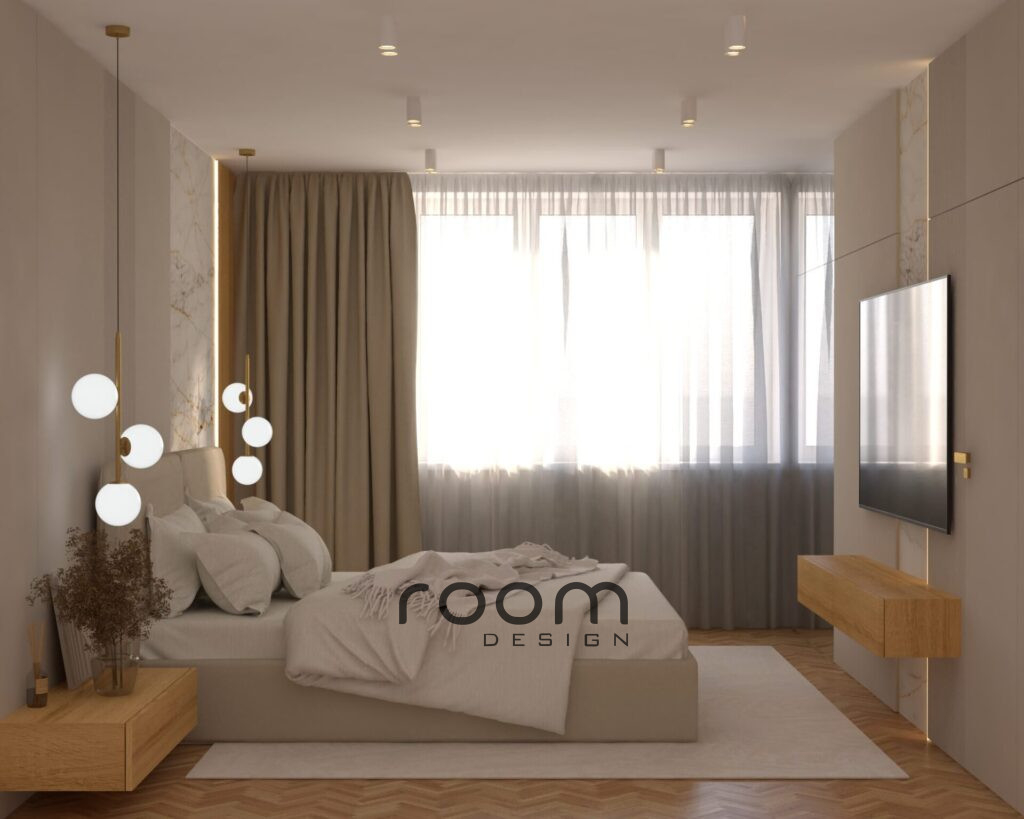 Vizualizácia Glamour interiéru