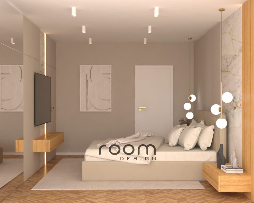 Vizualizácia Glamour interiéru