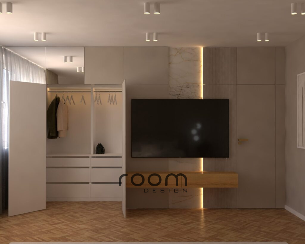 Vizualizácia Glamour interiéru